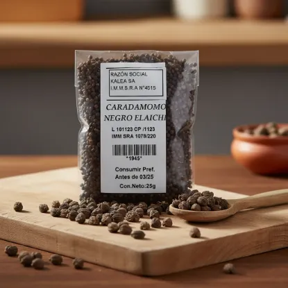 Imagen de Cardamomo elaichi negro pelado 25 gr