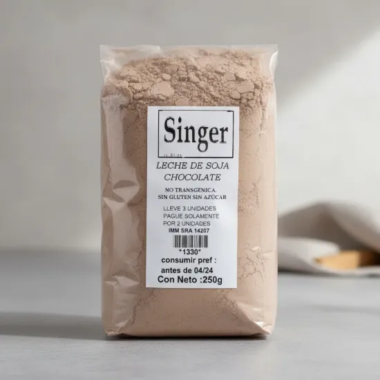 Imagen de Leche de soja en polvo de  chocolate 250 gr