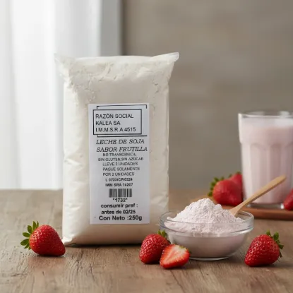 Imagen de Leche de soja en polvo de  frutilla 250