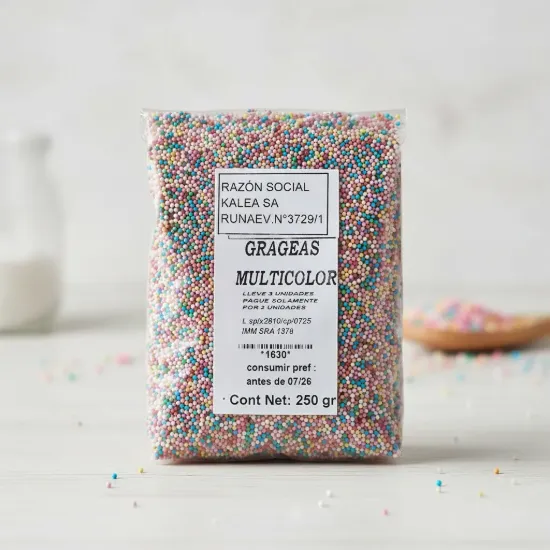 Imagen de Grajeas multicolor  250 gr
