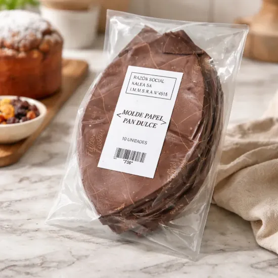 Imagen de Moldes papel para pan dulce 800 gr 10 unidades
