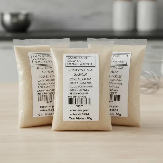 Imagen de Gelatina sin sabor 220 bloom 50 gr