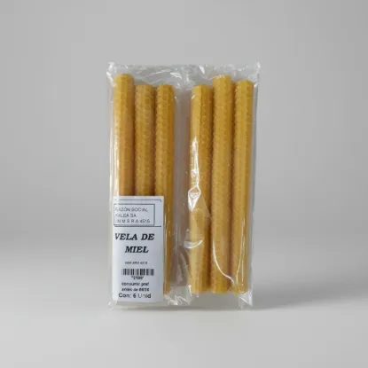 Imagen de Velas de miel 6 unidades