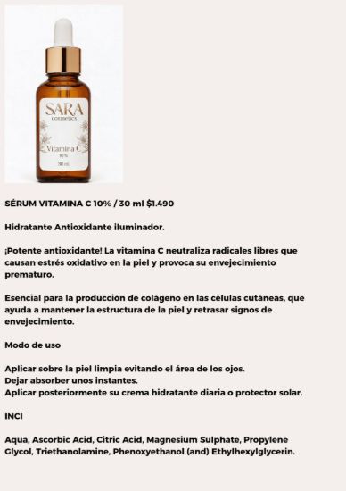 Imagen de Sérum Vitamina C 10% - 30ml