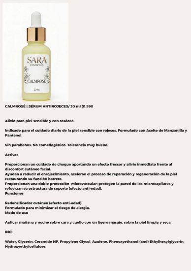 Imagen de Sérum Calmrose - 30ml
