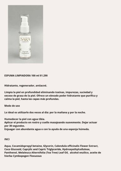 Imagen de Espuma Facial 100 ml