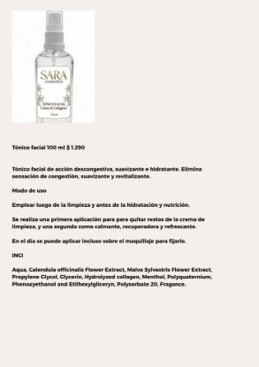 Imagen de Tónico facial 100 ml
