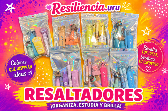 Imagen de Resaltadores Kawaii Pack x5 | Papelería Creativa para Journaling y Estudio