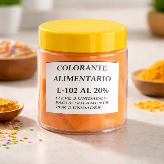 Imagen de Colorante en polvo amarillo tartrazina  50 gr