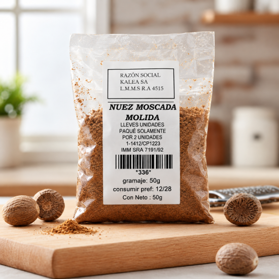 Imagen de Nuez moscada molida 50 g
